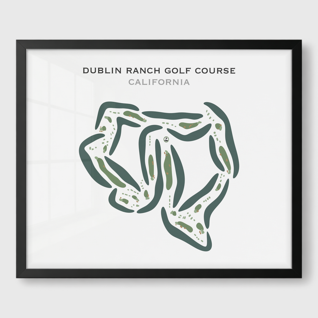 Dublin Ranch Golf Course, California - Printed Golf Courses