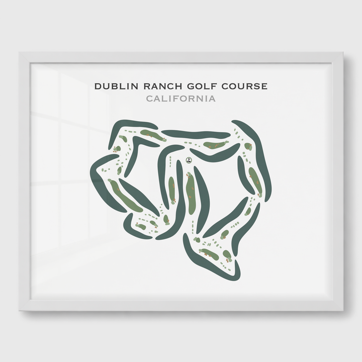 Dublin Ranch Golf Course, California - Printed Golf Courses