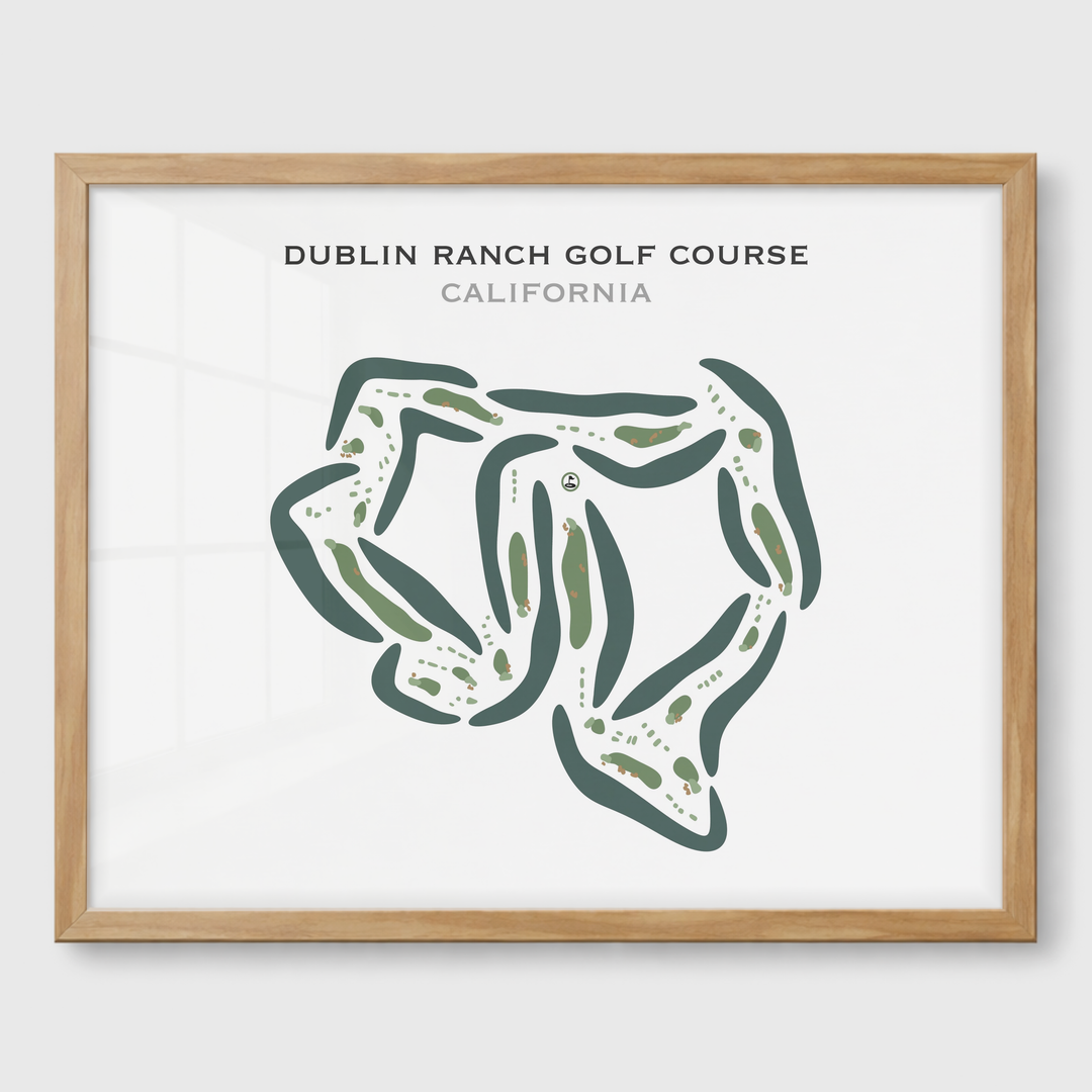 Dublin Ranch Golf Course, California - Printed Golf Courses