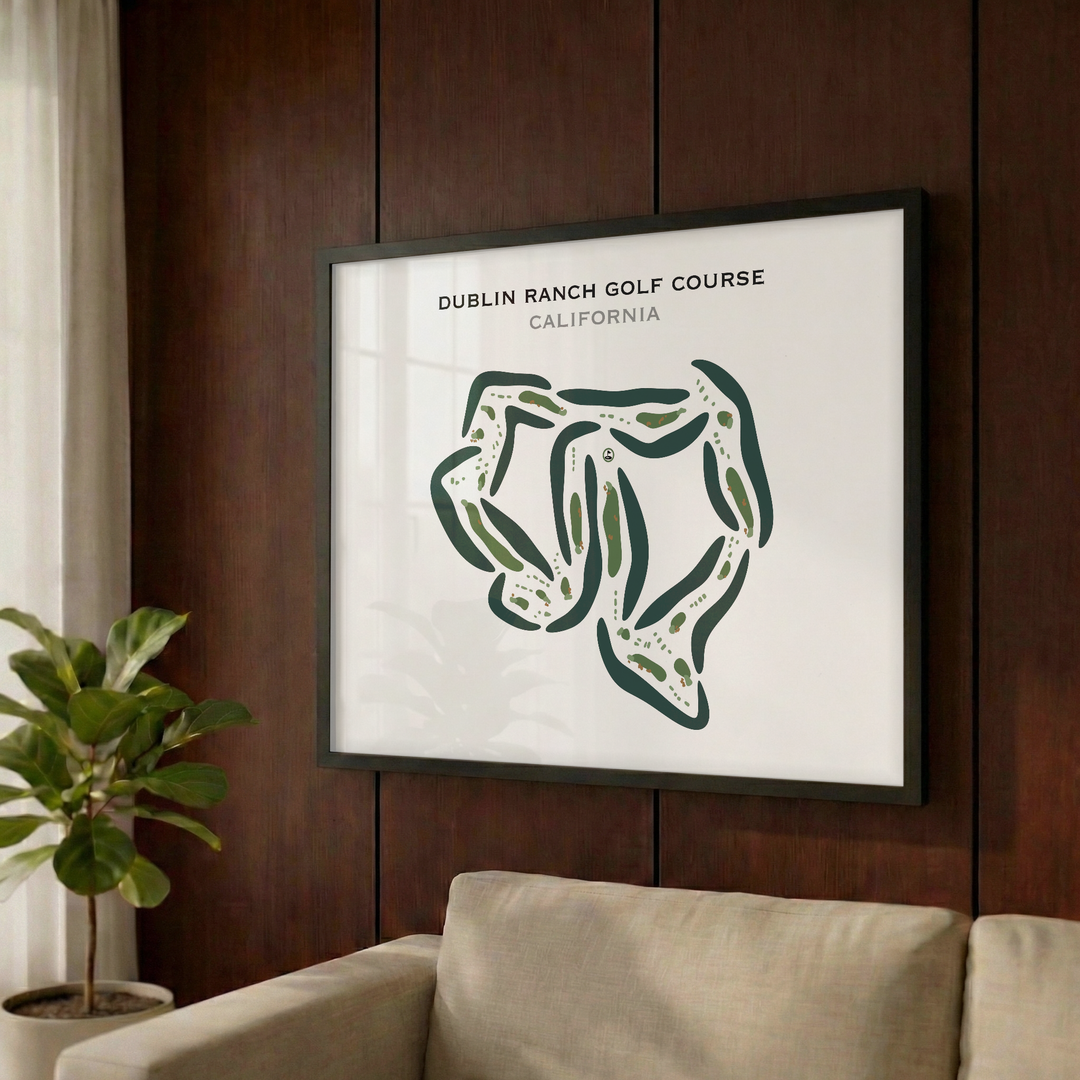 Dublin Ranch Golf Course, California - Printed Golf Courses