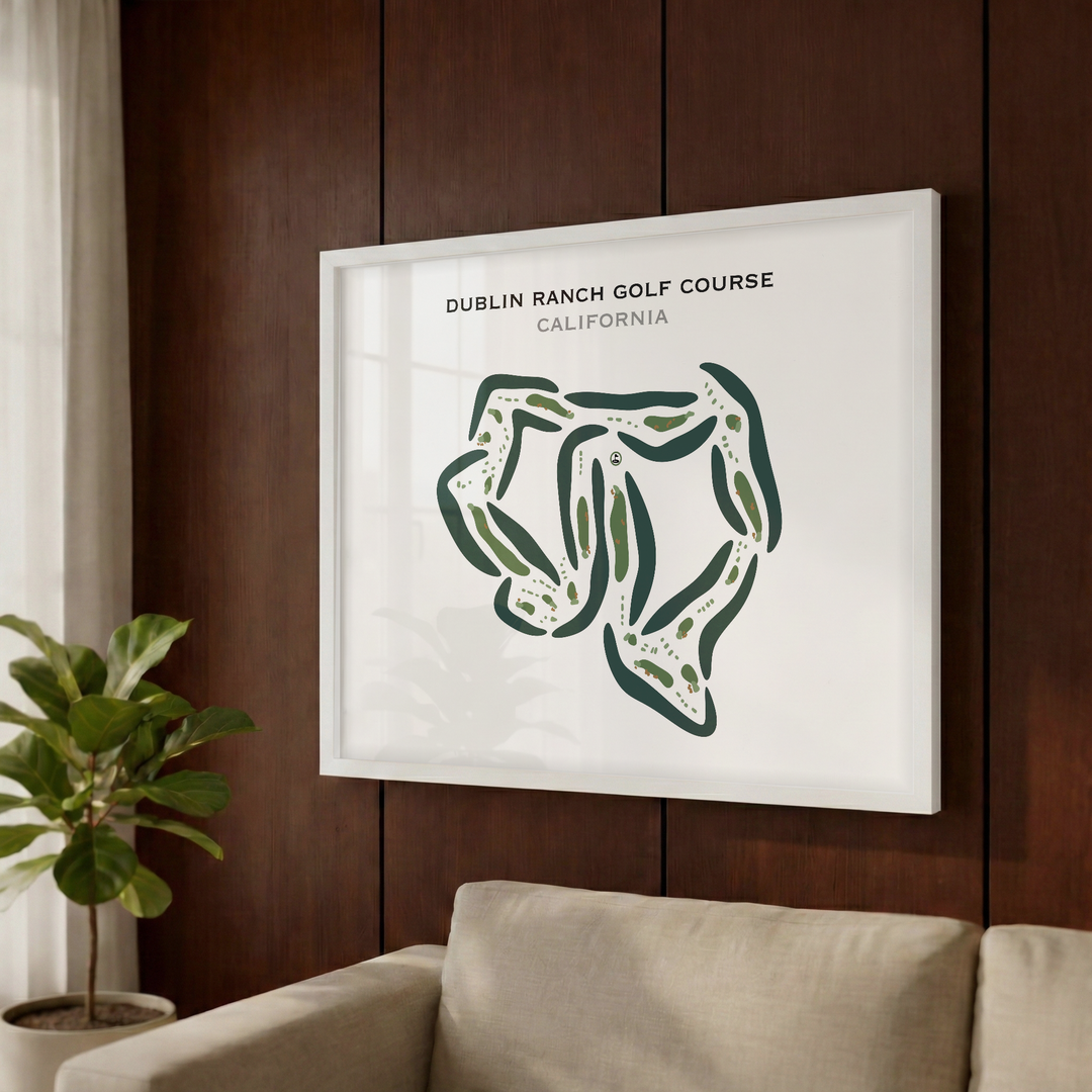 Dublin Ranch Golf Course, California - Printed Golf Courses