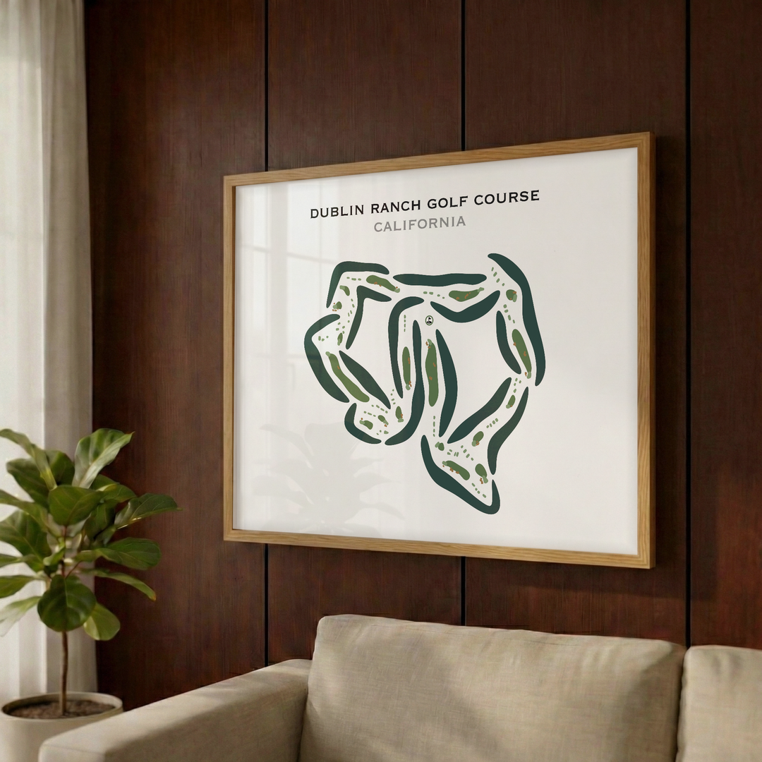 Dublin Ranch Golf Course, California - Printed Golf Courses