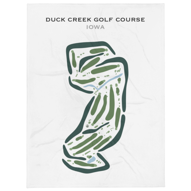 Duck Creek Golf Course, Iowa - Printed Golf Courses