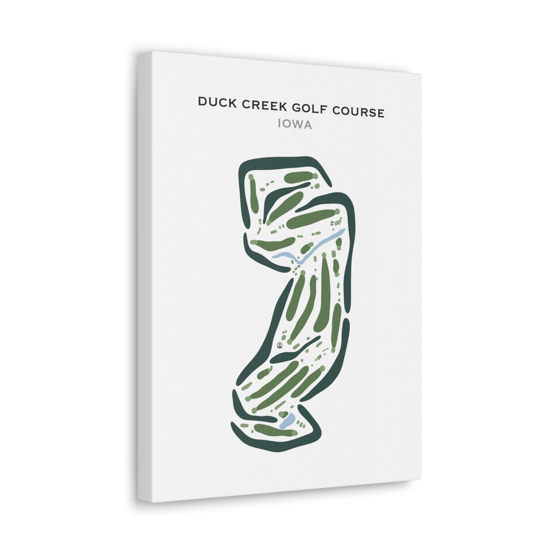 Duck Creek Golf Course, Iowa - Printed Golf Courses