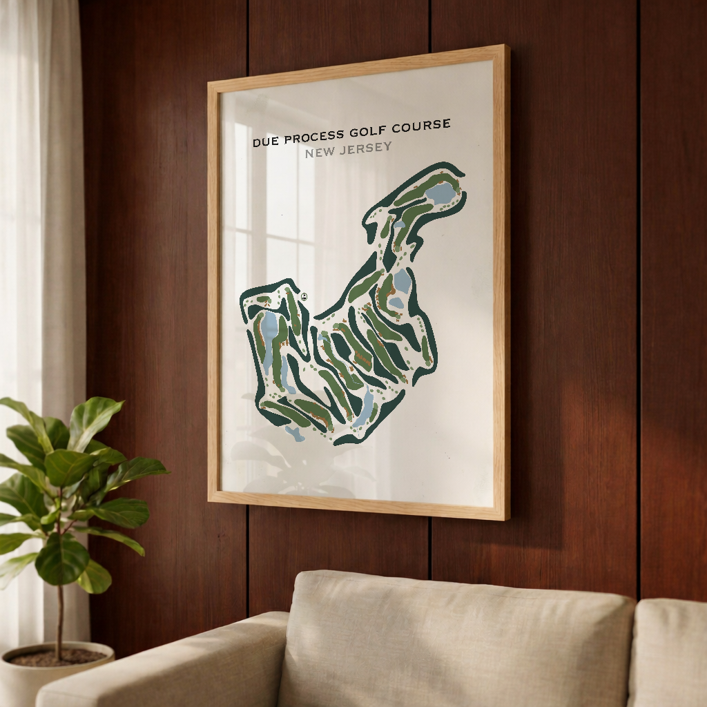 Due Process Golf Course, New Jersey - Printed Golf Courses