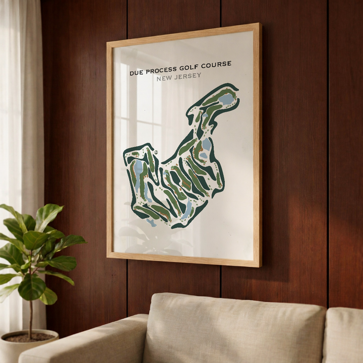 Due Process Golf Course, New Jersey - Printed Golf Courses