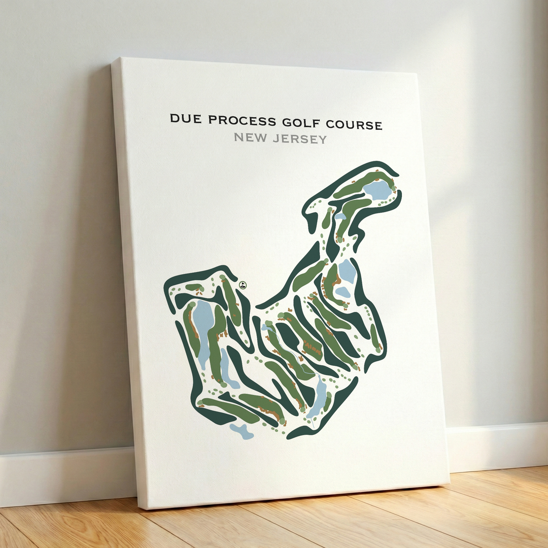 Due Process Golf Course, New Jersey - Printed Golf Courses