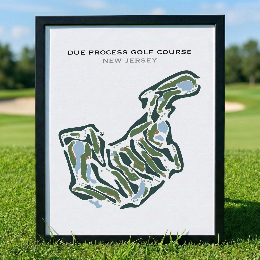 Due Process Golf Course, New Jersey - Printed Golf Courses