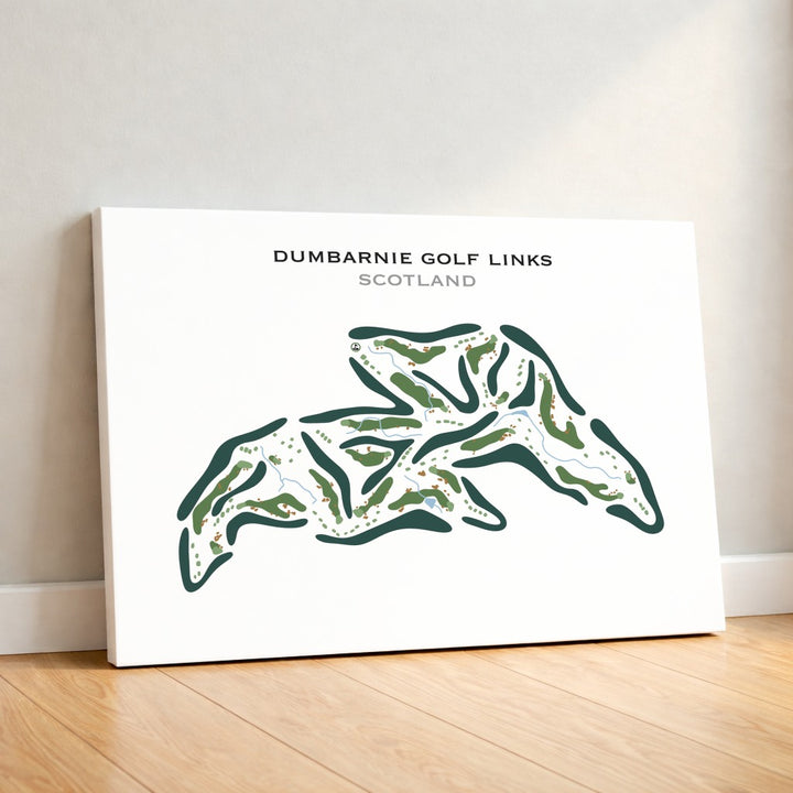 Dumbarnie Golf Links, Scotland - Printed Golf Course