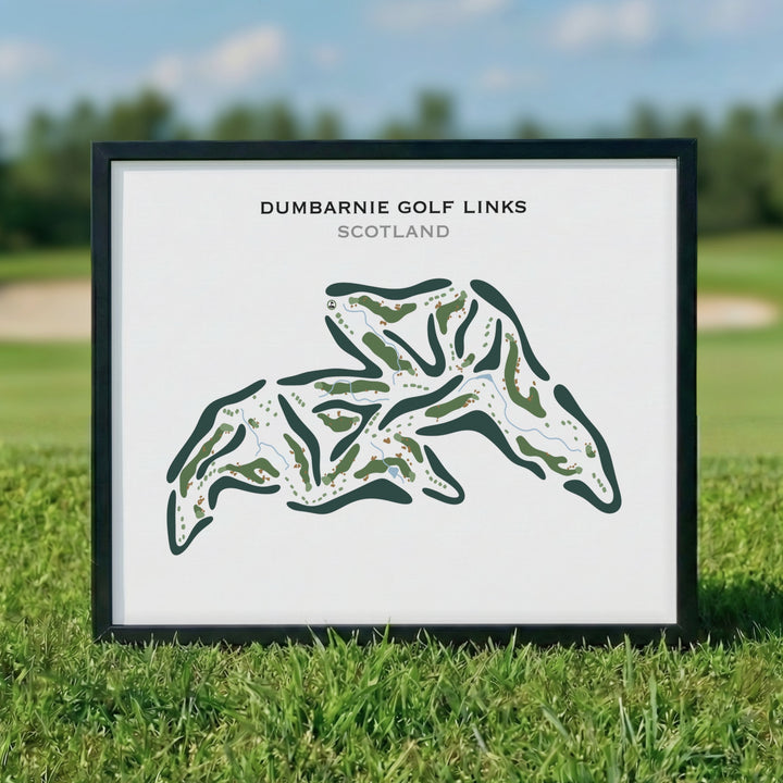 Dumbarnie Golf Links, Scotland - Printed Golf Course