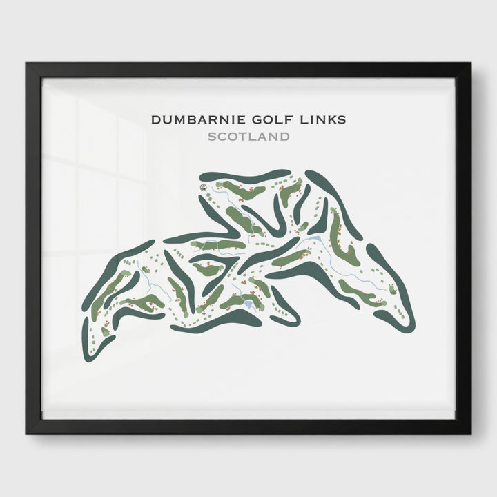 Dumbarnie Golf Links, Scotland - Printed Golf Course