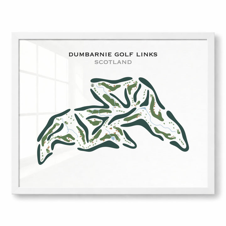 Dumbarnie Golf Links, Scotland - Printed Golf Course
