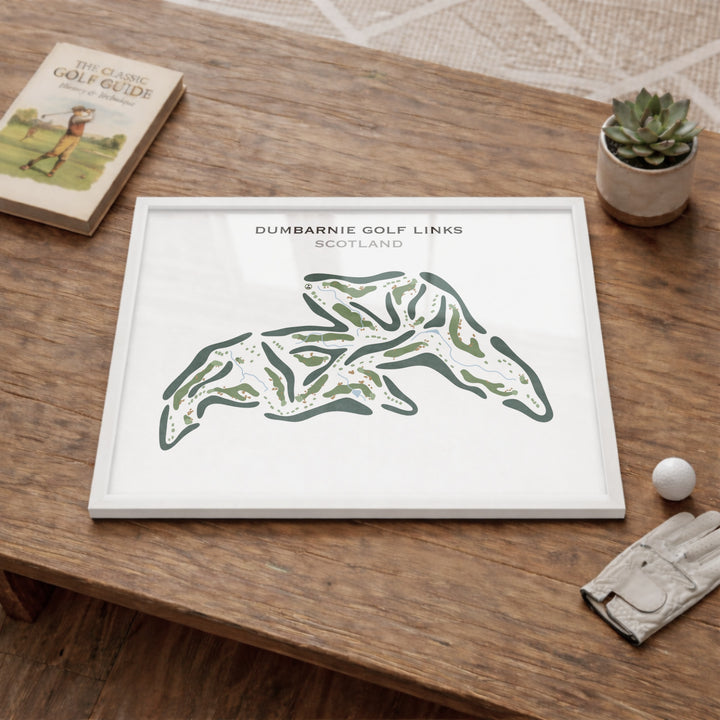 Dumbarnie Golf Links, Scotland - Printed Golf Course