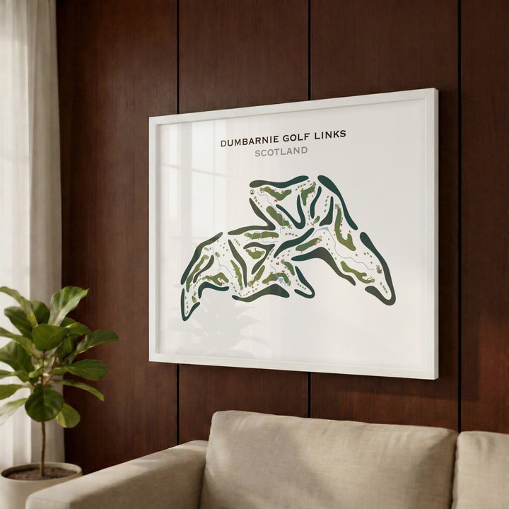 Dumbarnie Golf Links, Scotland - Printed Golf Course