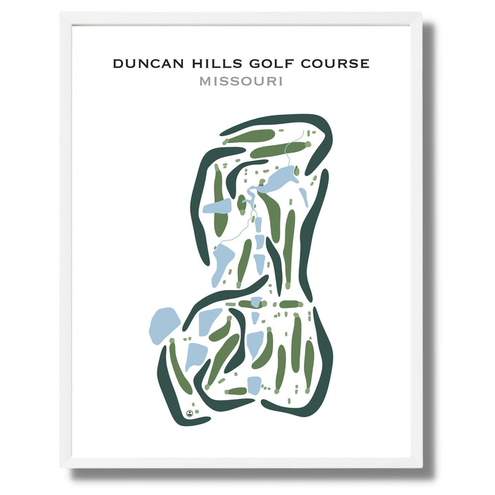 Duncan Hills Golf Course, Missouri - Printed Golf Courses