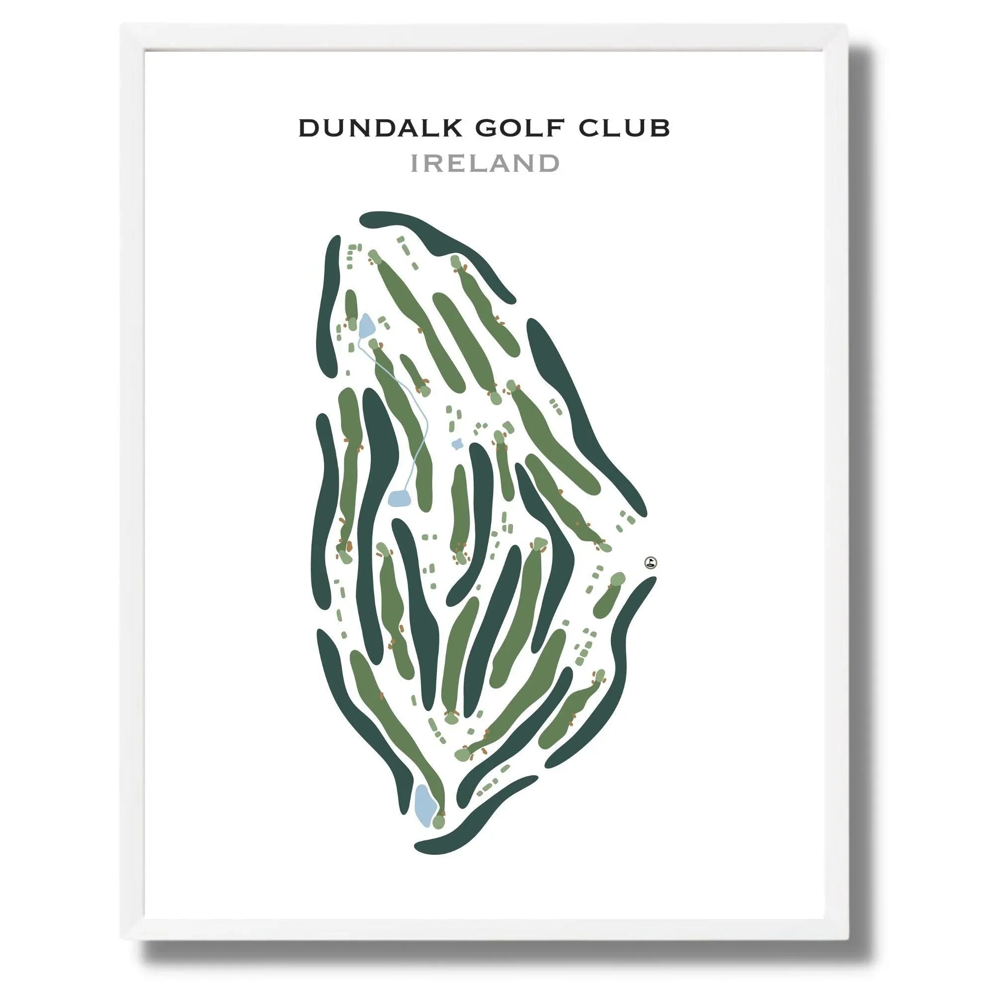 Buy the best printed golf course Dundalk Golf Club, Ireland Golf