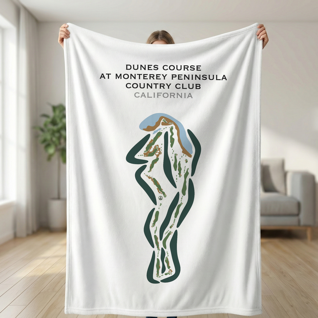 Dunes Course at Monterey Peninsula Country Club, California - Printed Golf Courses