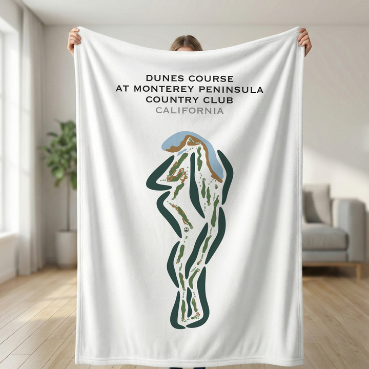 Dunes Course at Monterey Peninsula Country Club, California - Printed Golf Courses