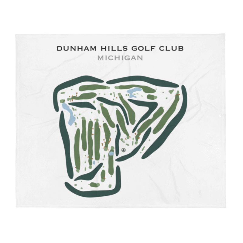 Dunham Hills Golf Club, Michigan - Printed Golf Courses