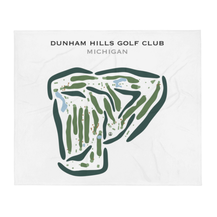 Dunham Hills Golf Club, Michigan - Printed Golf Courses