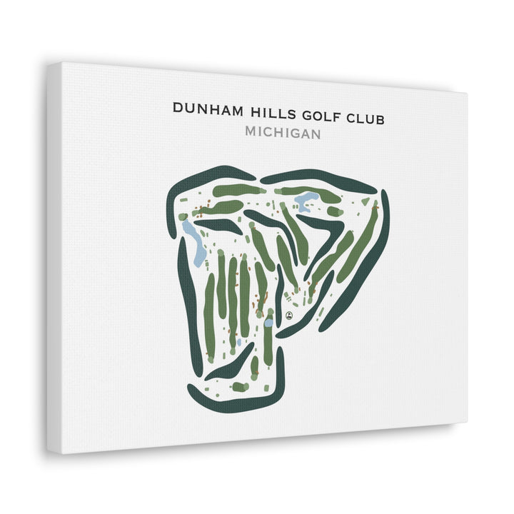 Dunham Hills Golf Club, Michigan - Printed Golf Courses