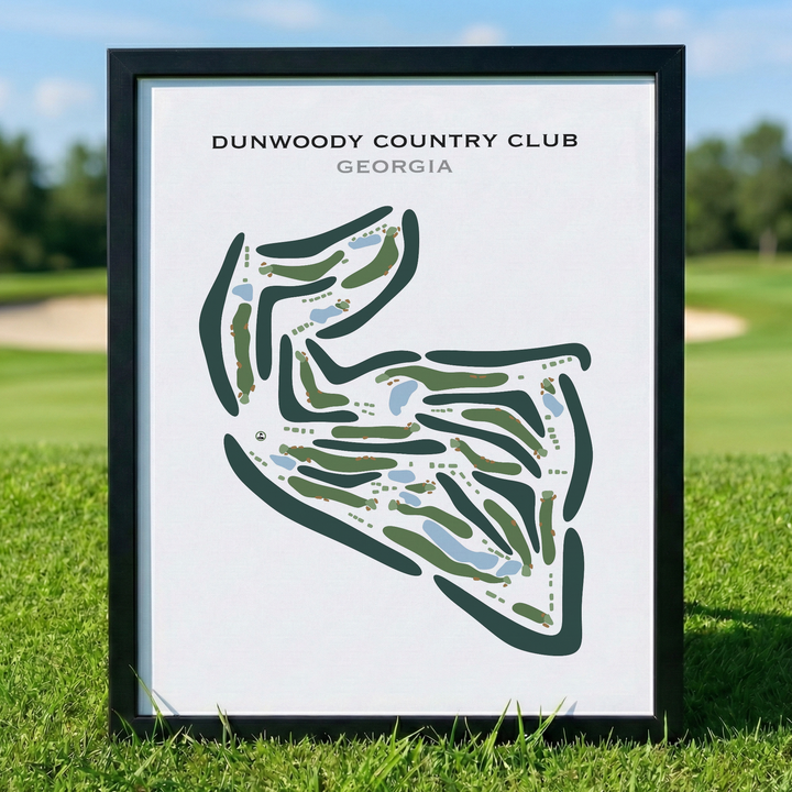 Dunwoody Country Club, Georgia - Printed Golf Courses