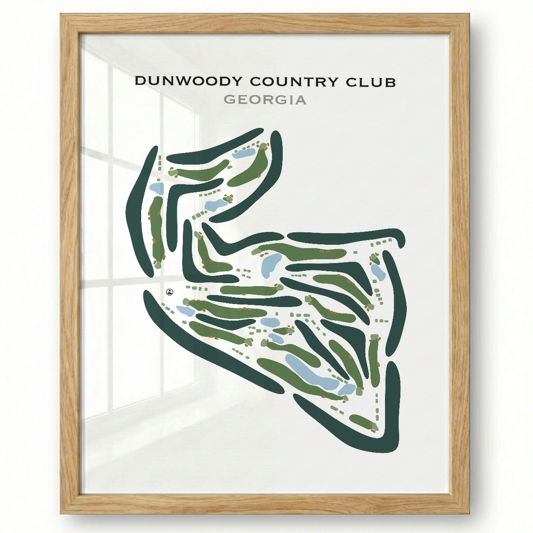 Dunwoody Country Club, Georgia - Printed Golf Courses