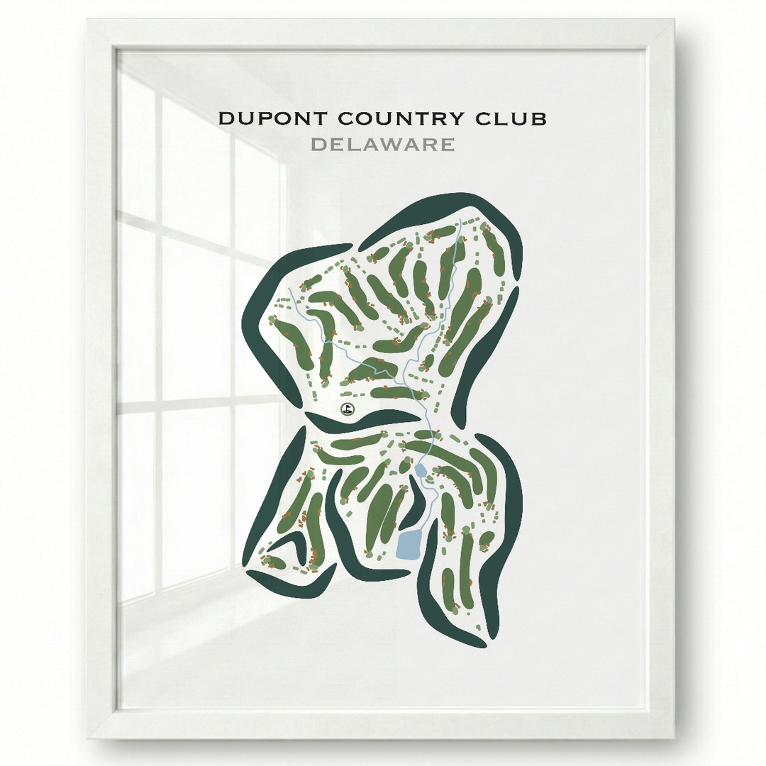 DuPont Country Club, Delaware - Printed Golf Courses