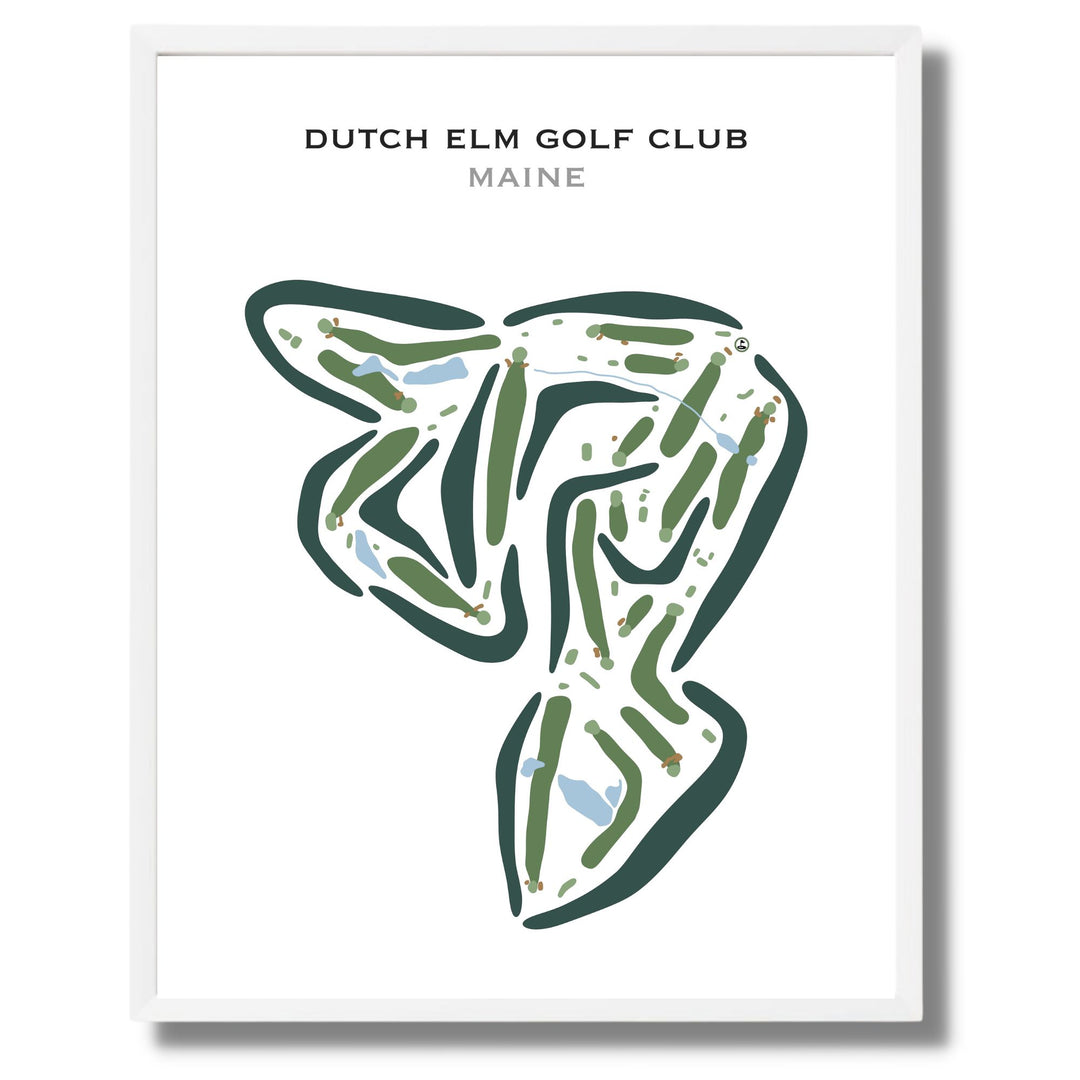 Dutch Elm Golf Club, Maine - Printed Golf Courses