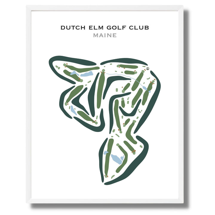 Dutch Elm Golf Club, Maine - Printed Golf Courses