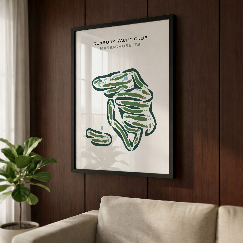 Duxbury Yacht Club, Massachusetts - Printed Golf Courses