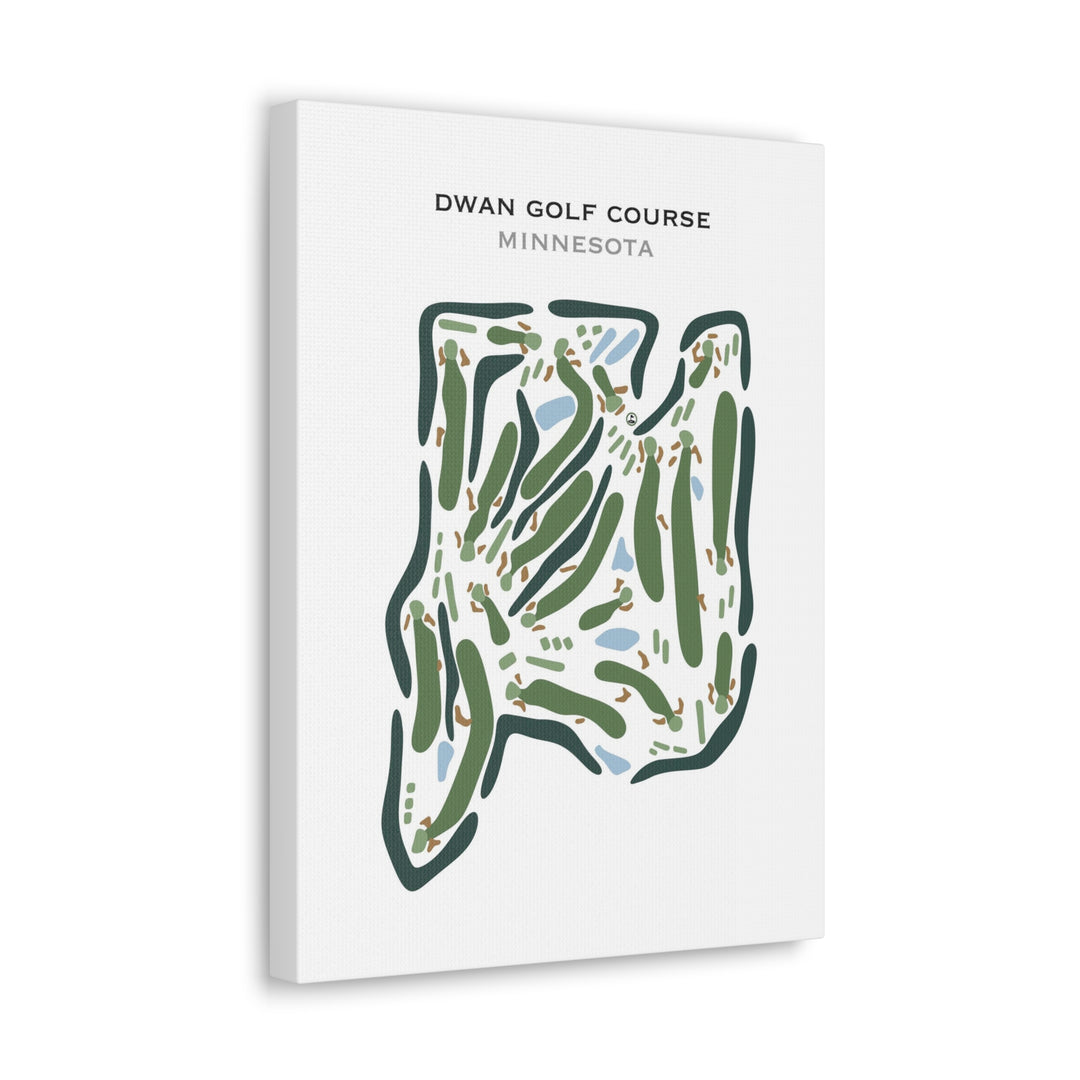 Dwan Golf Course, Minnesota - Printed Golf Course