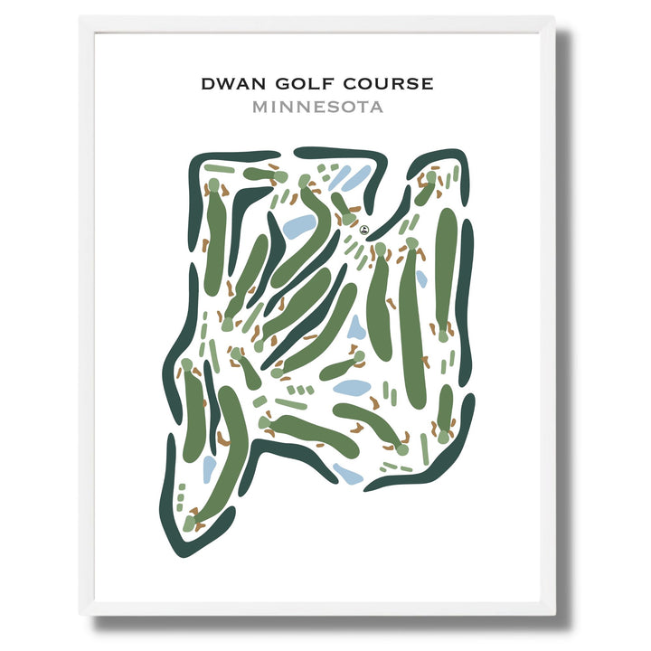 Dwan Golf Course, Minnesota - Printed Golf Course