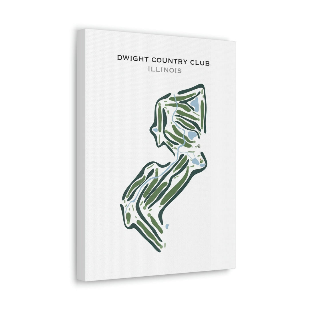 Dwight Country Club, Illinois - Printed Golf Course