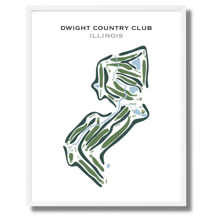 Dwight Country Club, Illinois - Printed Golf Course