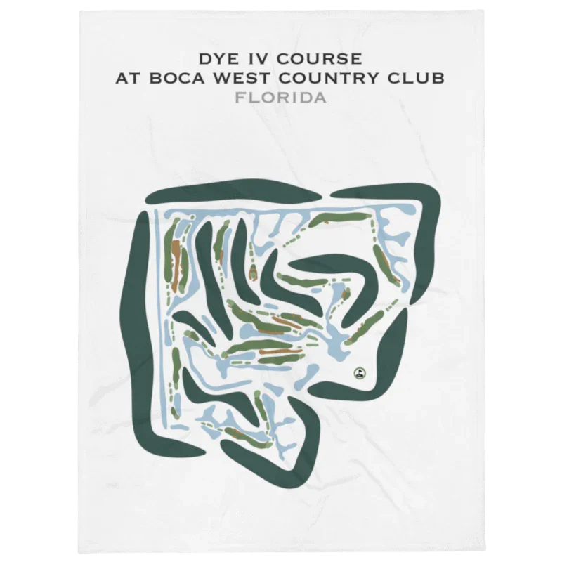 Dye IV Course at Boca West Country Club, Florida - Printed Golf Courses