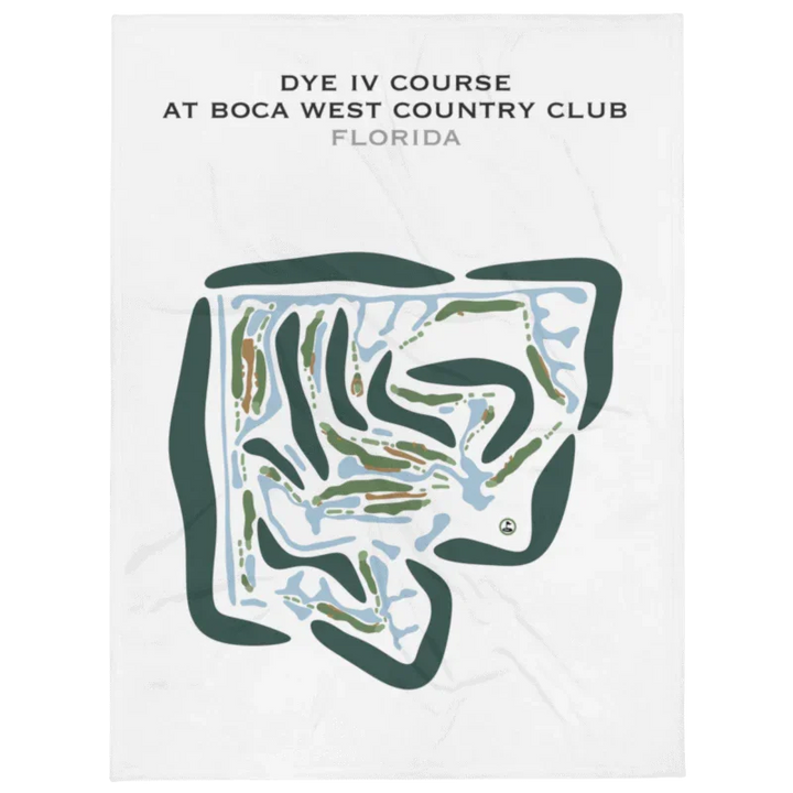 Dye IV Course at Boca West Country Club, Florida - Printed Golf Courses