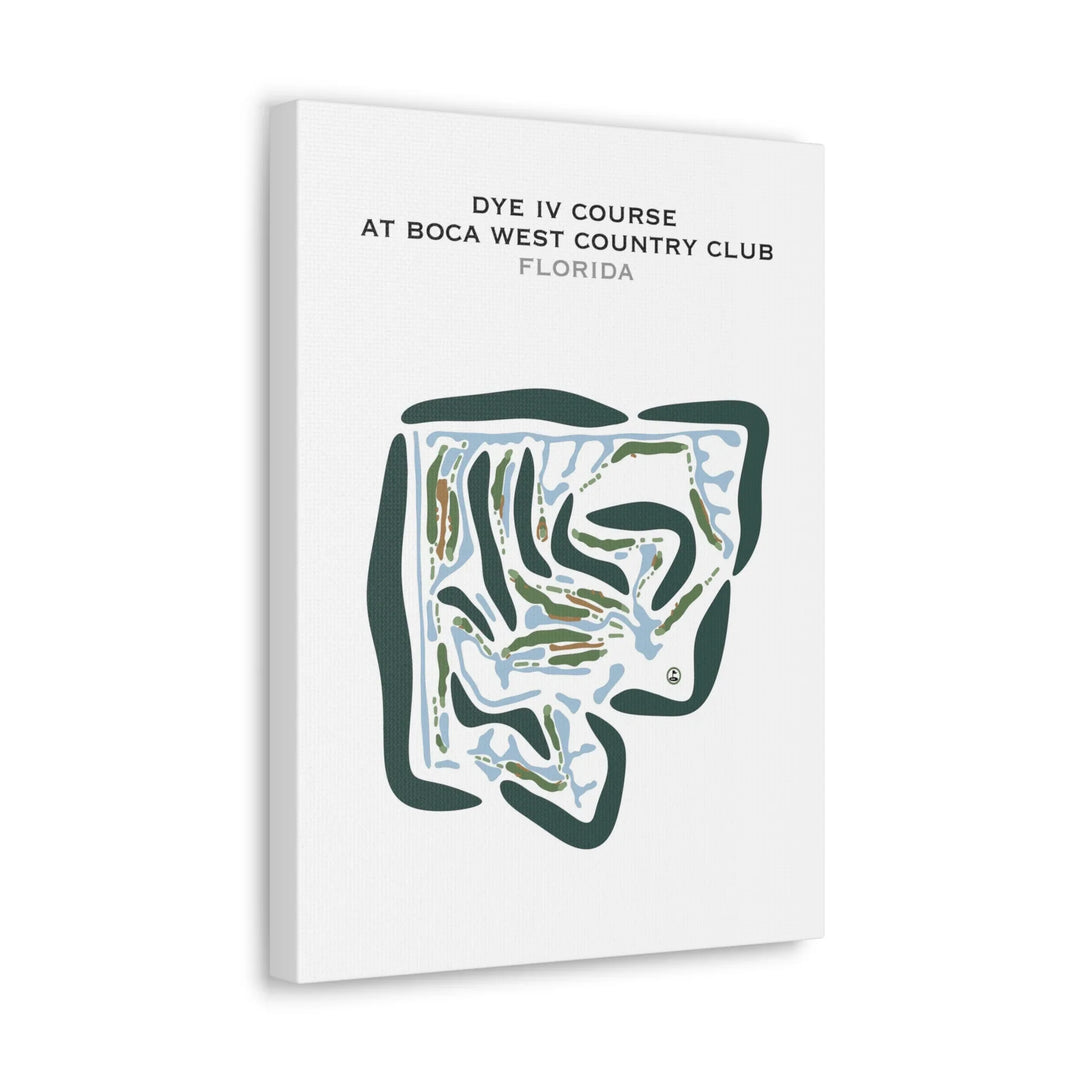 Dye IV Course at Boca West Country Club, Florida - Printed Golf Courses