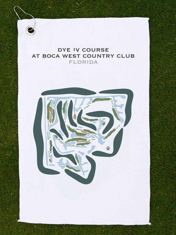 Dye IV Course at Boca West Country Club, Florida - Printed Golf Courses