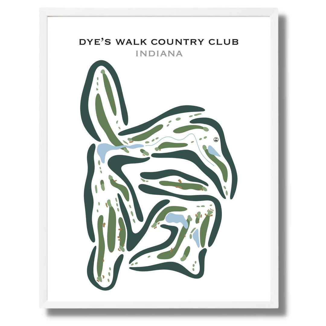 Dye's Walk Country Club, Indiana - Printed Golf Courses - Golf Course Prints