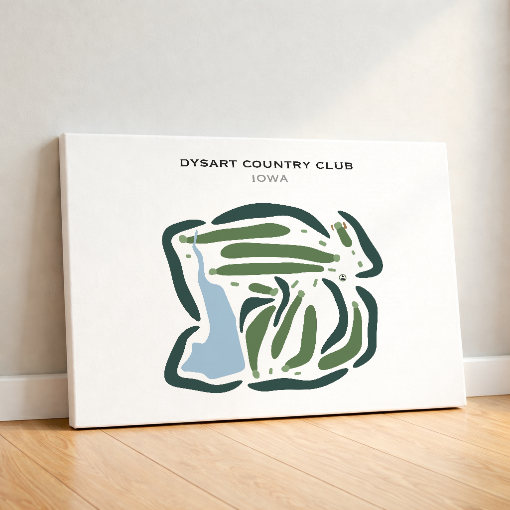 Dysart Country Club, Iowa - Printed Golf Courses