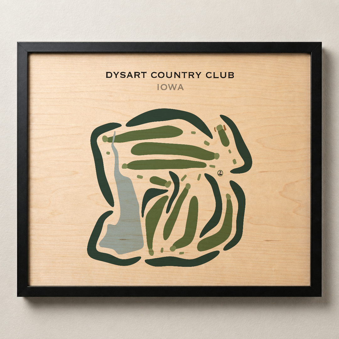 Dysart Country Club, Iowa - Printed Golf Courses