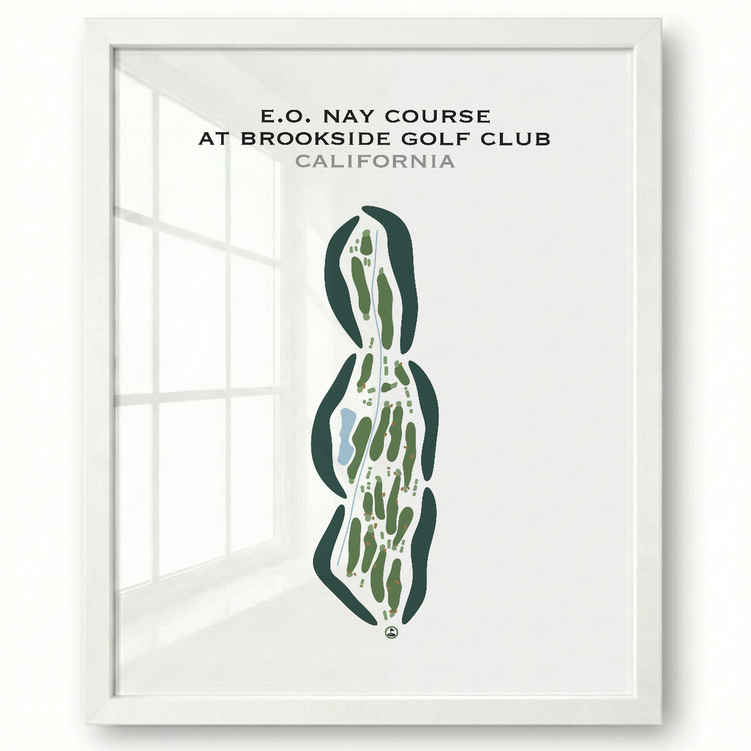 E.O. Nay Course at Brookside Golf Club, California - Printed Golf Courses