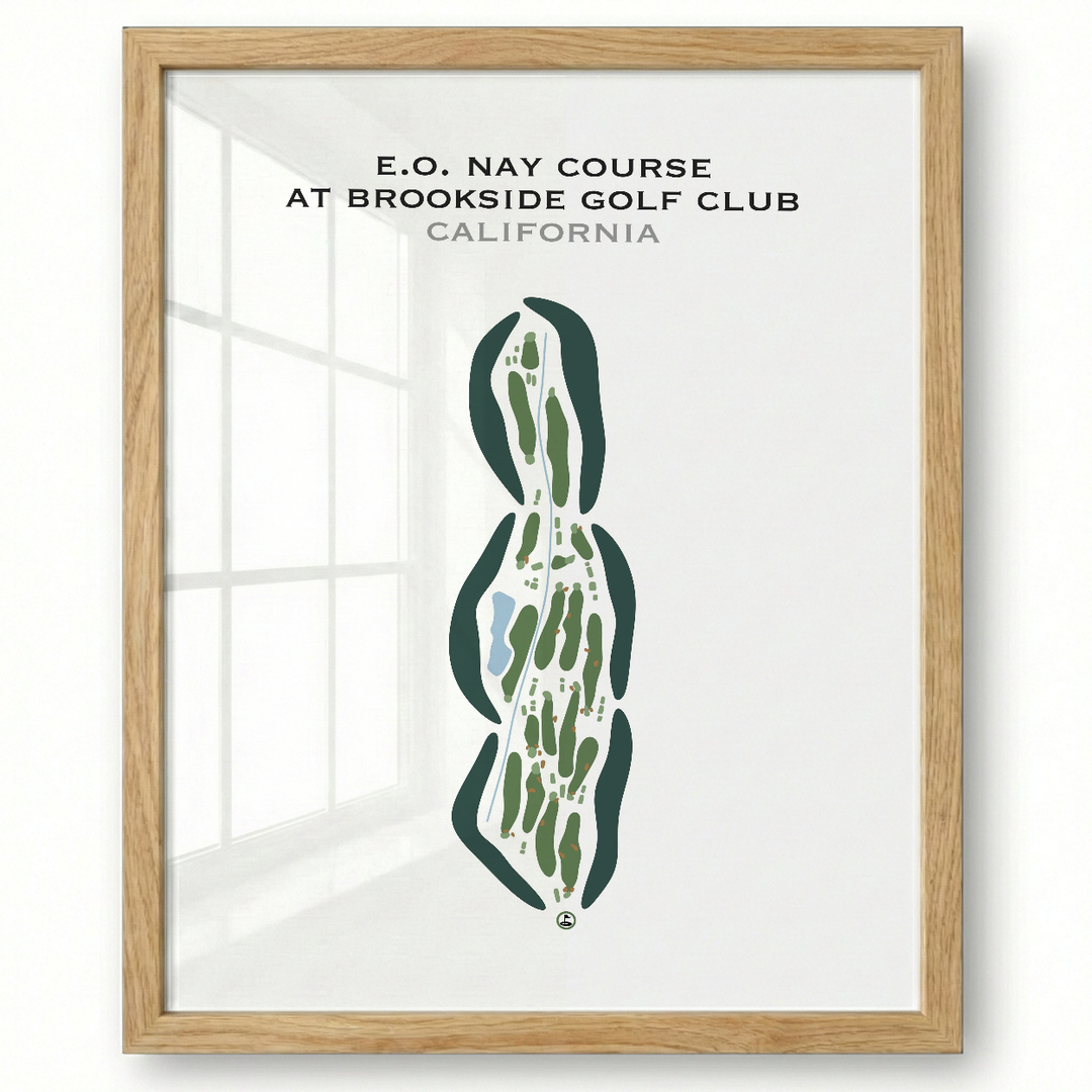 E.O. Nay Course at Brookside Golf Club, California - Printed Golf Courses