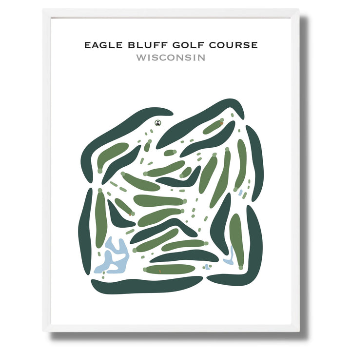 Eagle Bluff Golf Course, Wisconsin - Printed Golf Courses