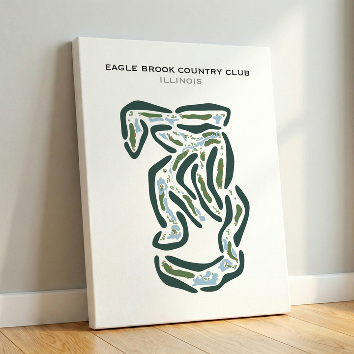 Eagle Brook Country Club, Illinois - Printed Golf Courses