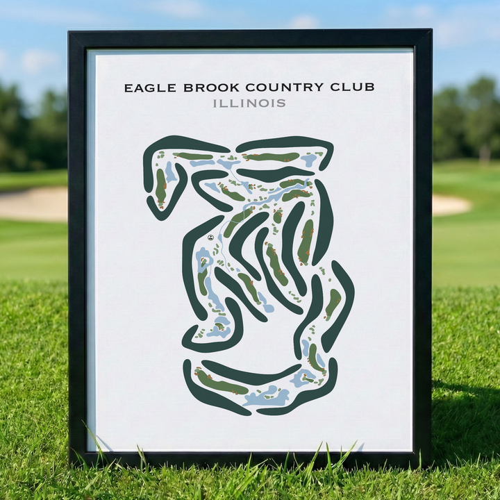 Eagle Brook Country Club, Illinois - Printed Golf Courses
