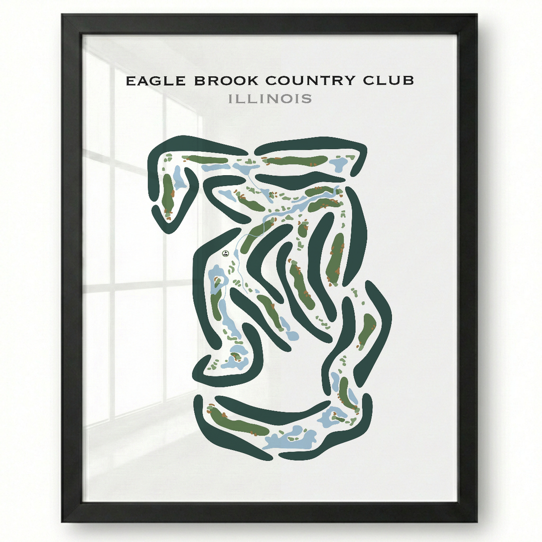 Eagle Brook Country Club, Illinois - Printed Golf Courses