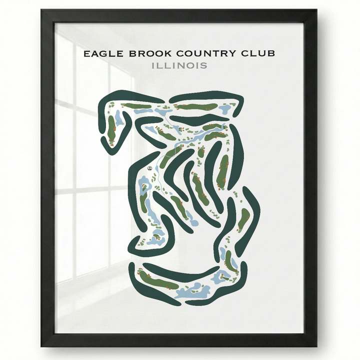 Eagle Brook Country Club, Illinois - Printed Golf Courses