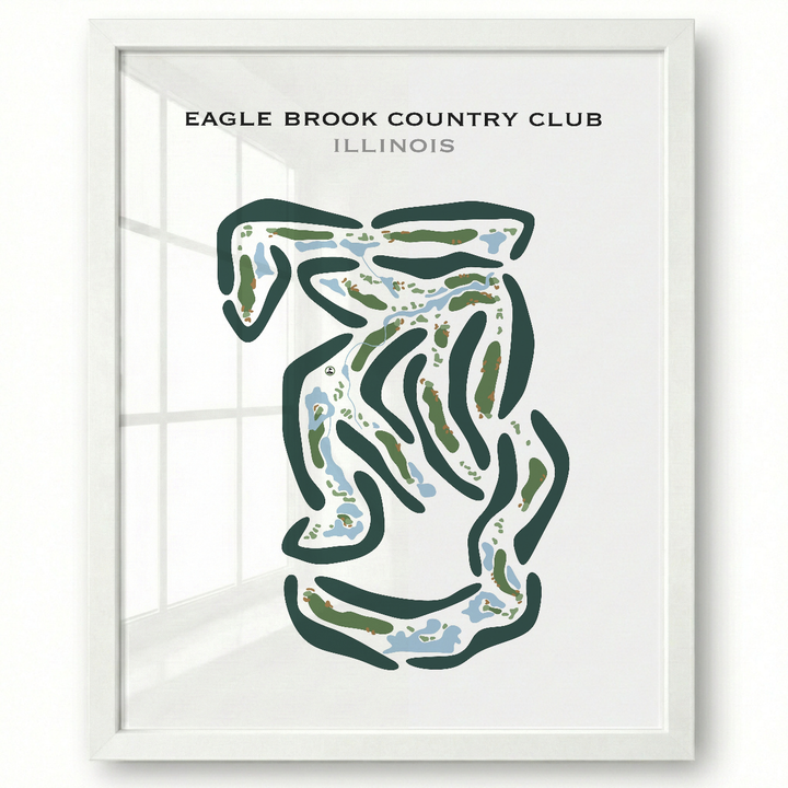 Eagle Brook Country Club, Illinois - Printed Golf Courses